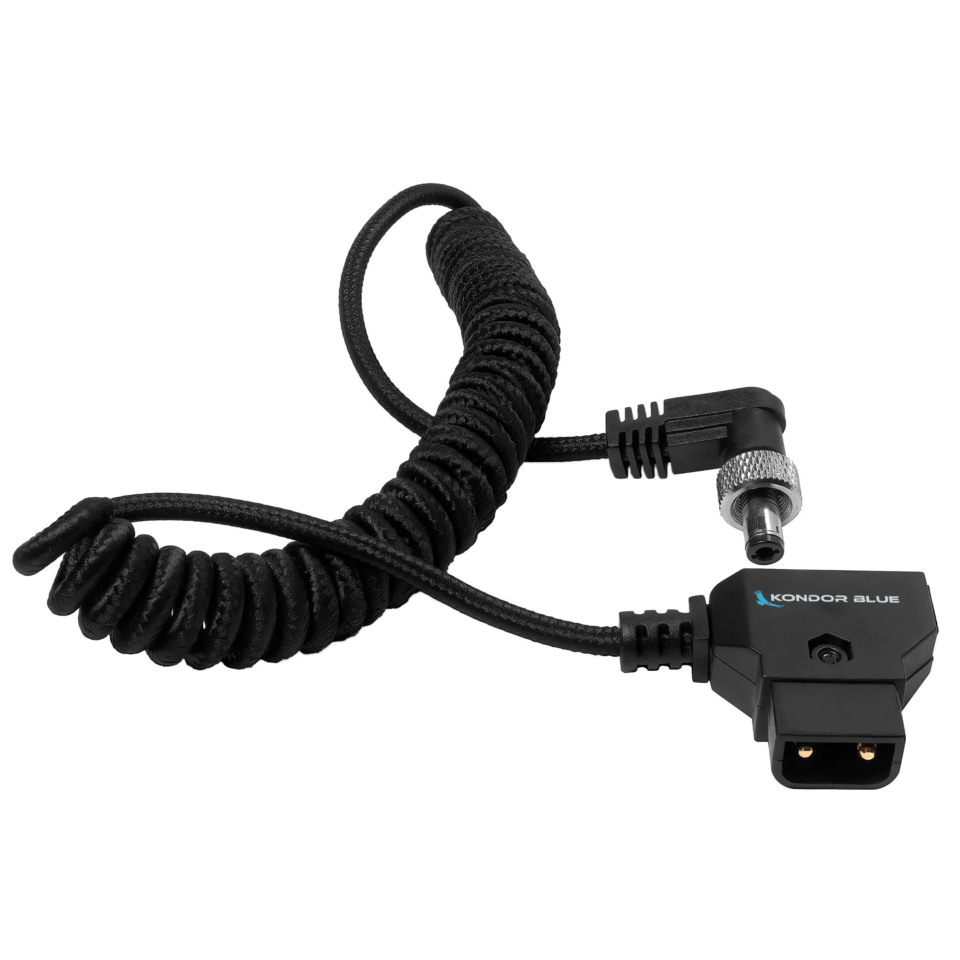 Coiled D-Tap to Locking DC 2.5mm Right Angle Cable (Amaran) - Image 5