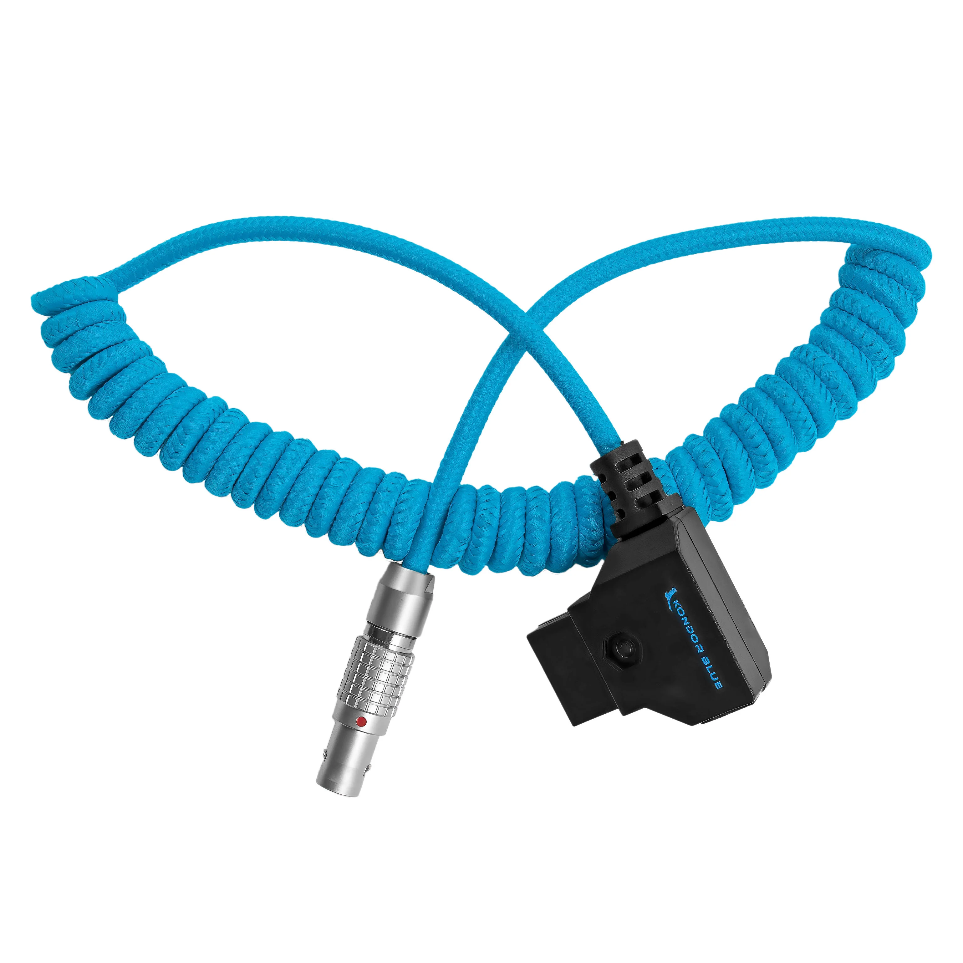 Coiled D-Tap to Female LEMO 2 Pin for RED KOMODO - Image 3