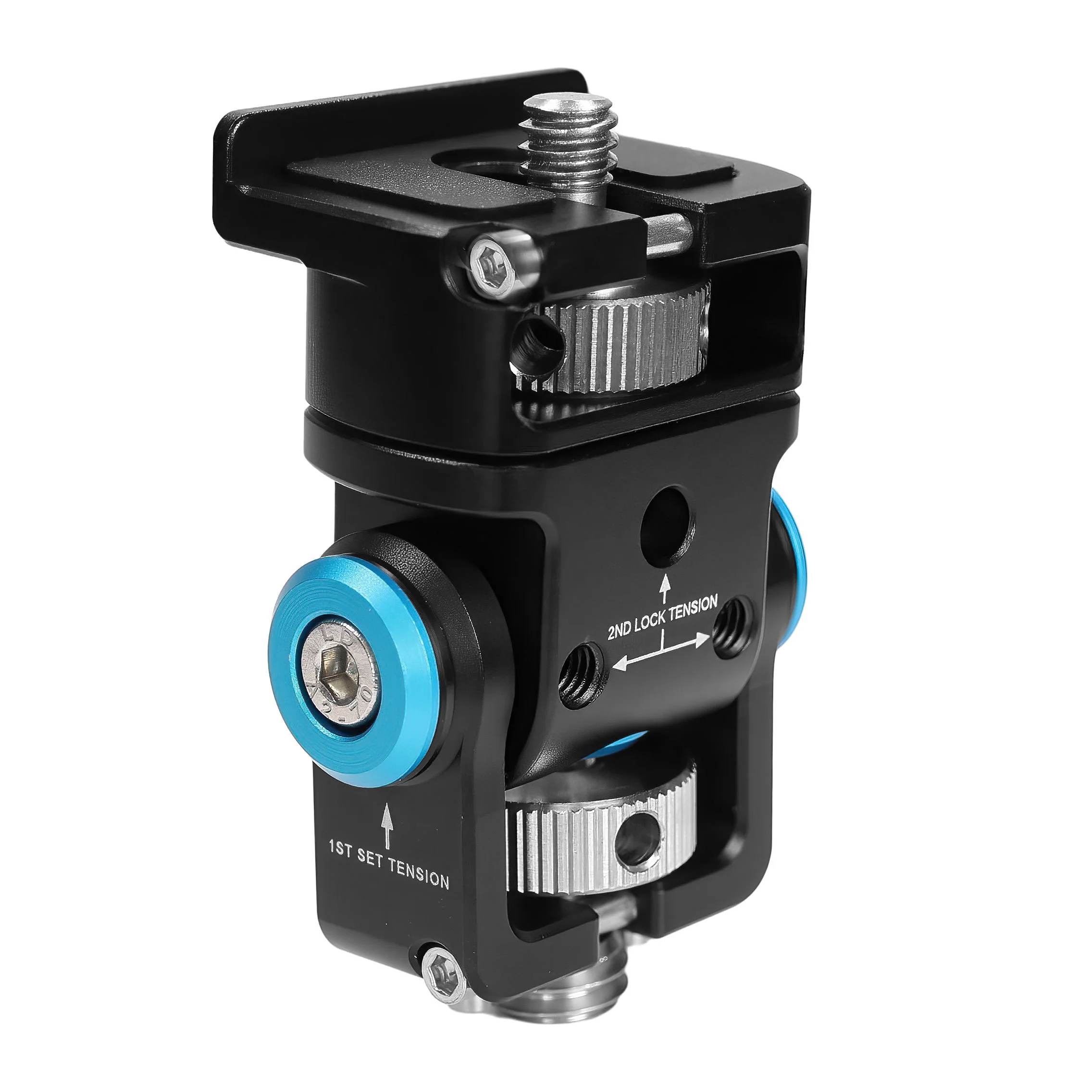 1/4" Swivel Tilt Monitor Mount with ARRI Pin (Pan/Tilt) - Image 6