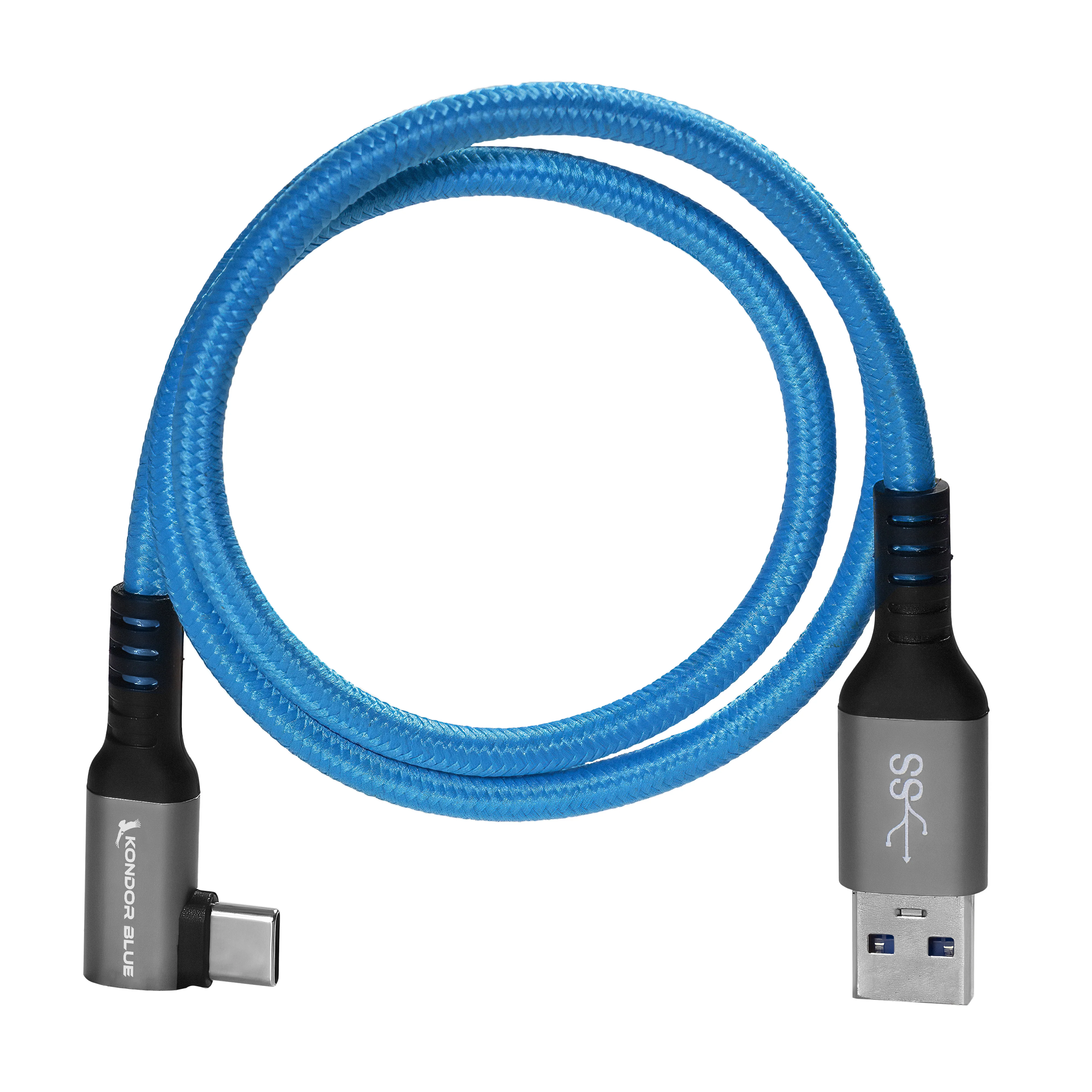 USB-A to USB-C 3.0 Right Angle High Speed Data and Charging Cable 3A 60W 5G - Image 4