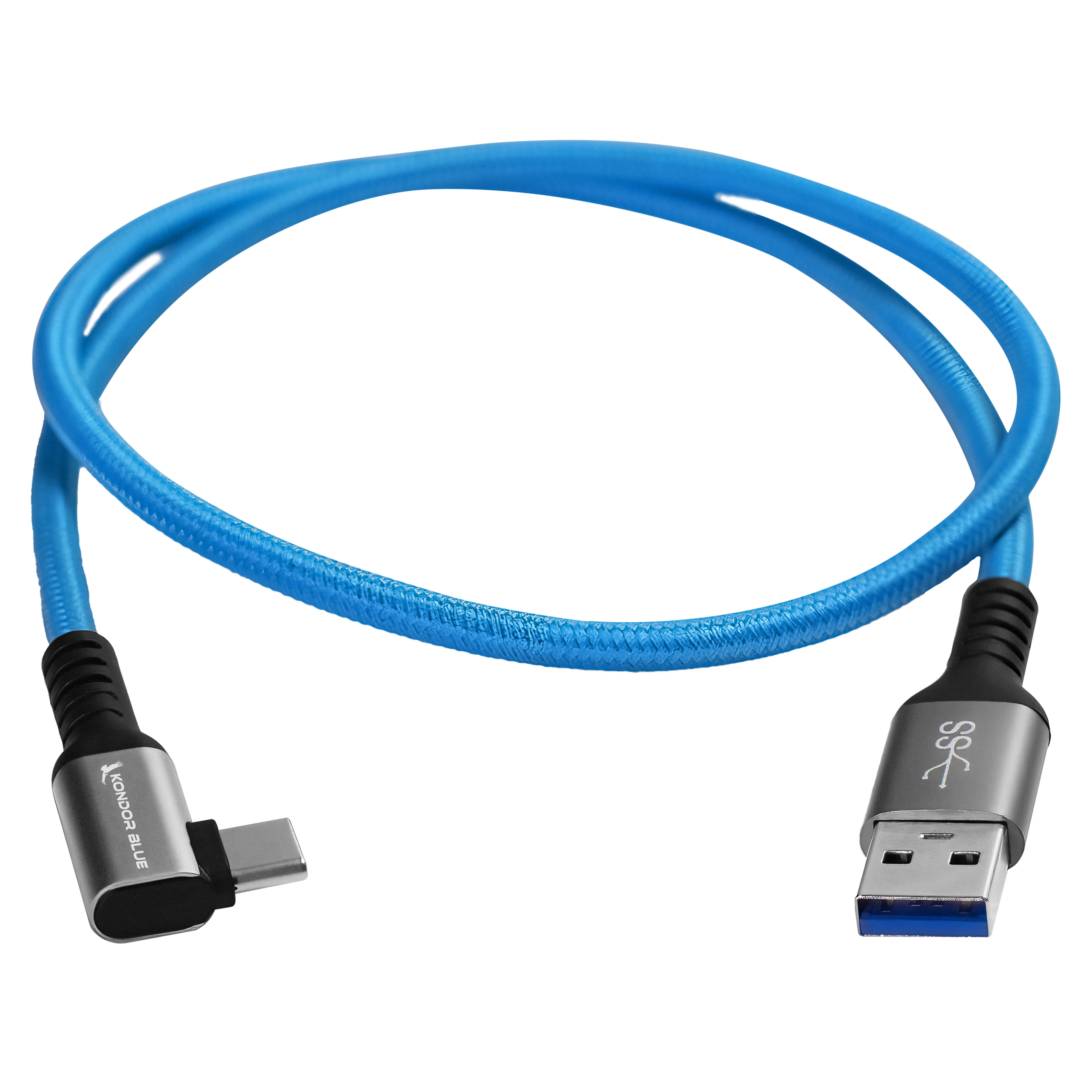USB-A to USB-C 3.0 Right Angle High Speed Data and Charging Cable 3A 60W 5G - Image 8