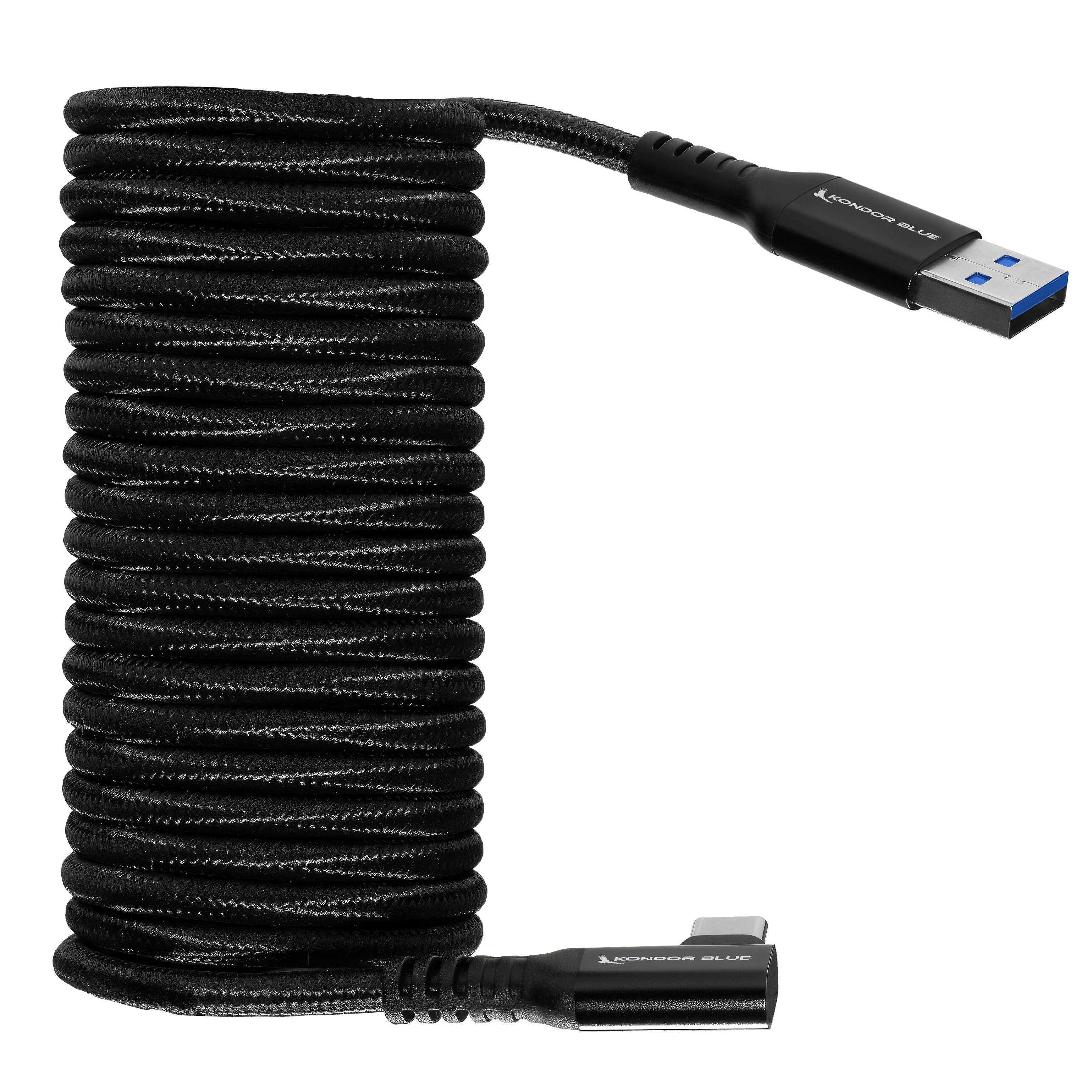 USB-A to USB-C 3.0 Right Angle High Speed Data and Charging Cable 3A 60W 5G - Image 9